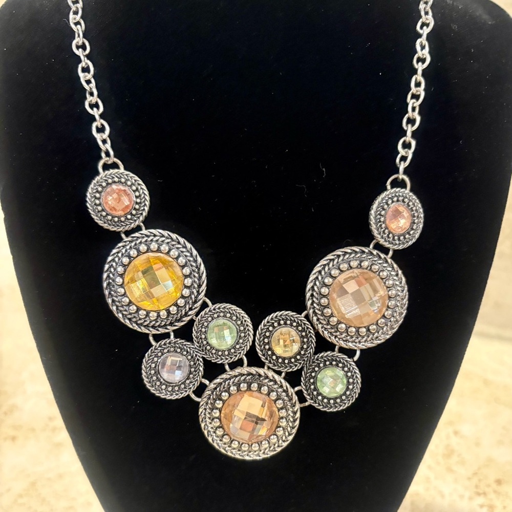 Vintage Premier Designs “Chiffon” Multi-Color Necklace